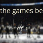 NHL börjar med text "let the games begin".